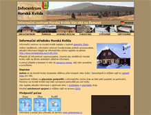Tablet Screenshot of infocentrum-horska-kvilda.cz